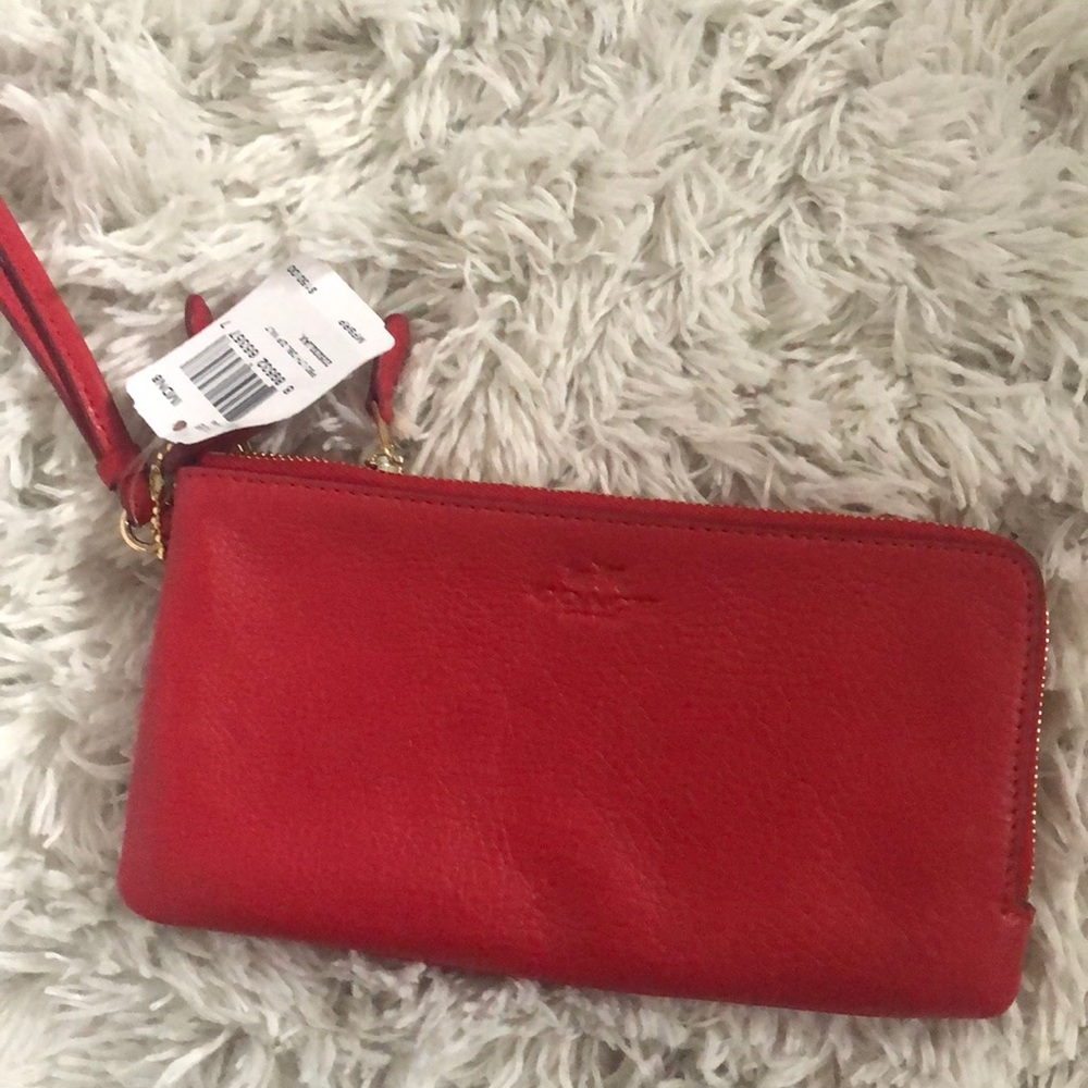 Red Coach Wristlet